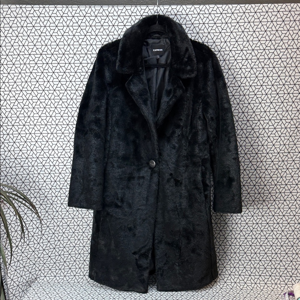 Express Black Teddy Jacket
